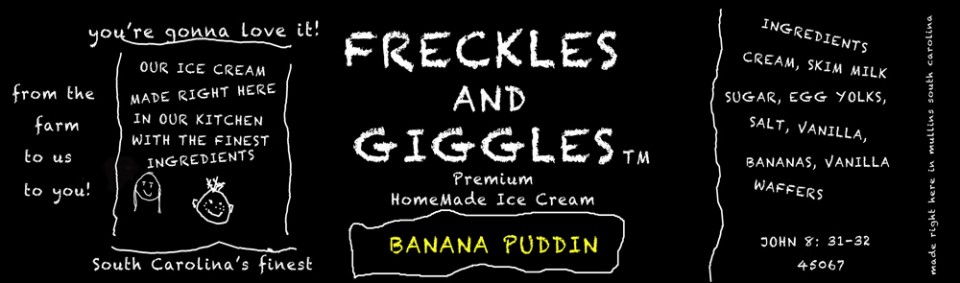 Freckles And Giggles HomeMade Ice Cream